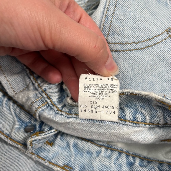 Levi’s Vintage Orange Tab 550 Relaxed Fit Light Wash Mom Shorts 100% Cotton 29 - Picture 5 of 8